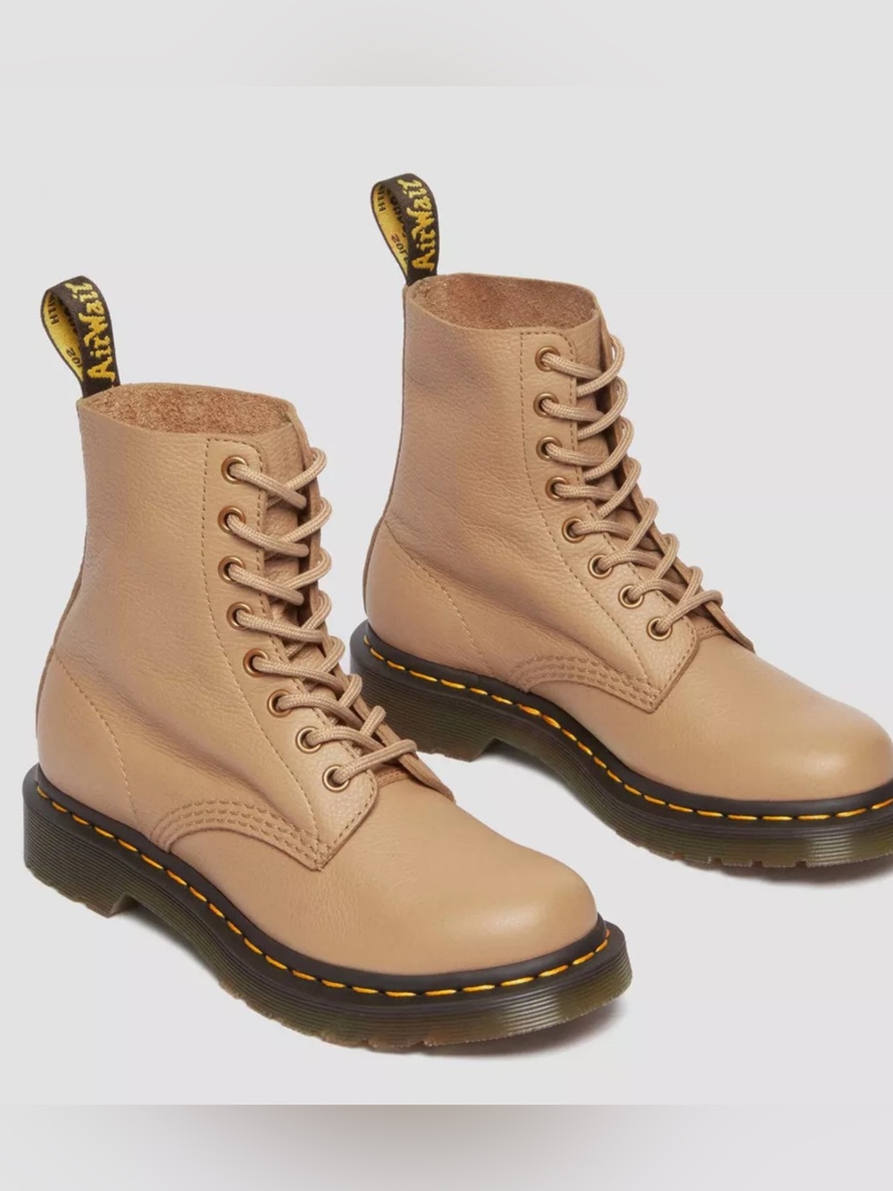 Dr. Martens 1460 Pascal Virginia Leather Boots Tan